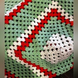 Crochet Granny Square afghan 70”x 70”